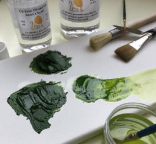 mixing oil paint