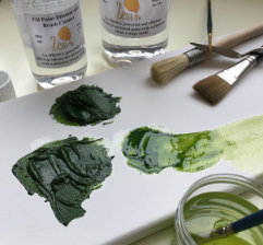 oil paint as thin as ink