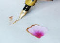 inking with gold ink